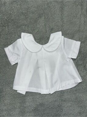 Classic White Peter Pan Collar Kids Top